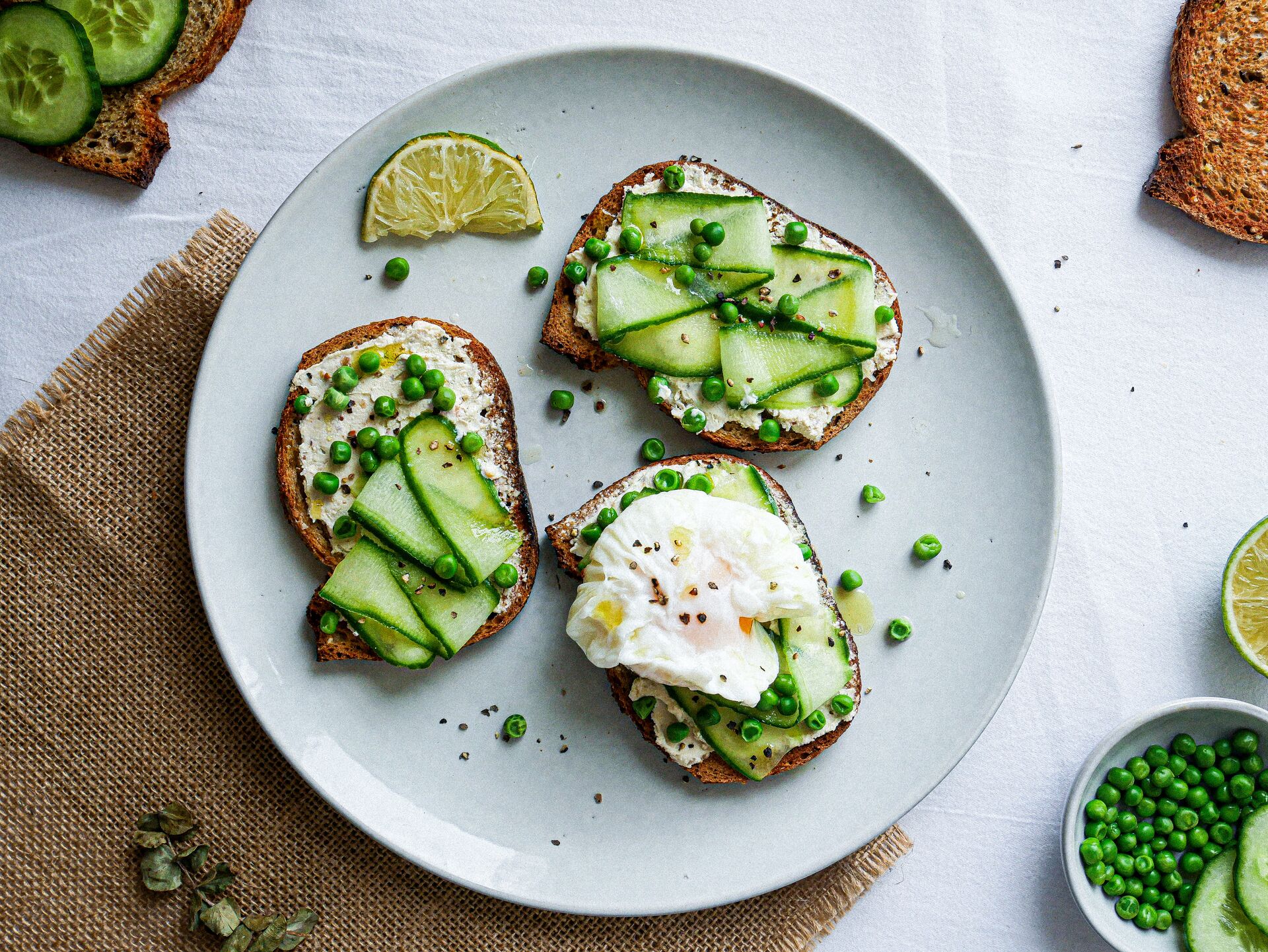 recette tartine green fromage fouetté madame loik