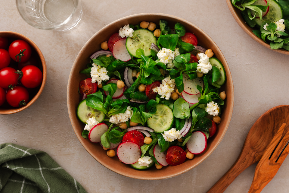 recette salade estivale fromage fouetté madame loik