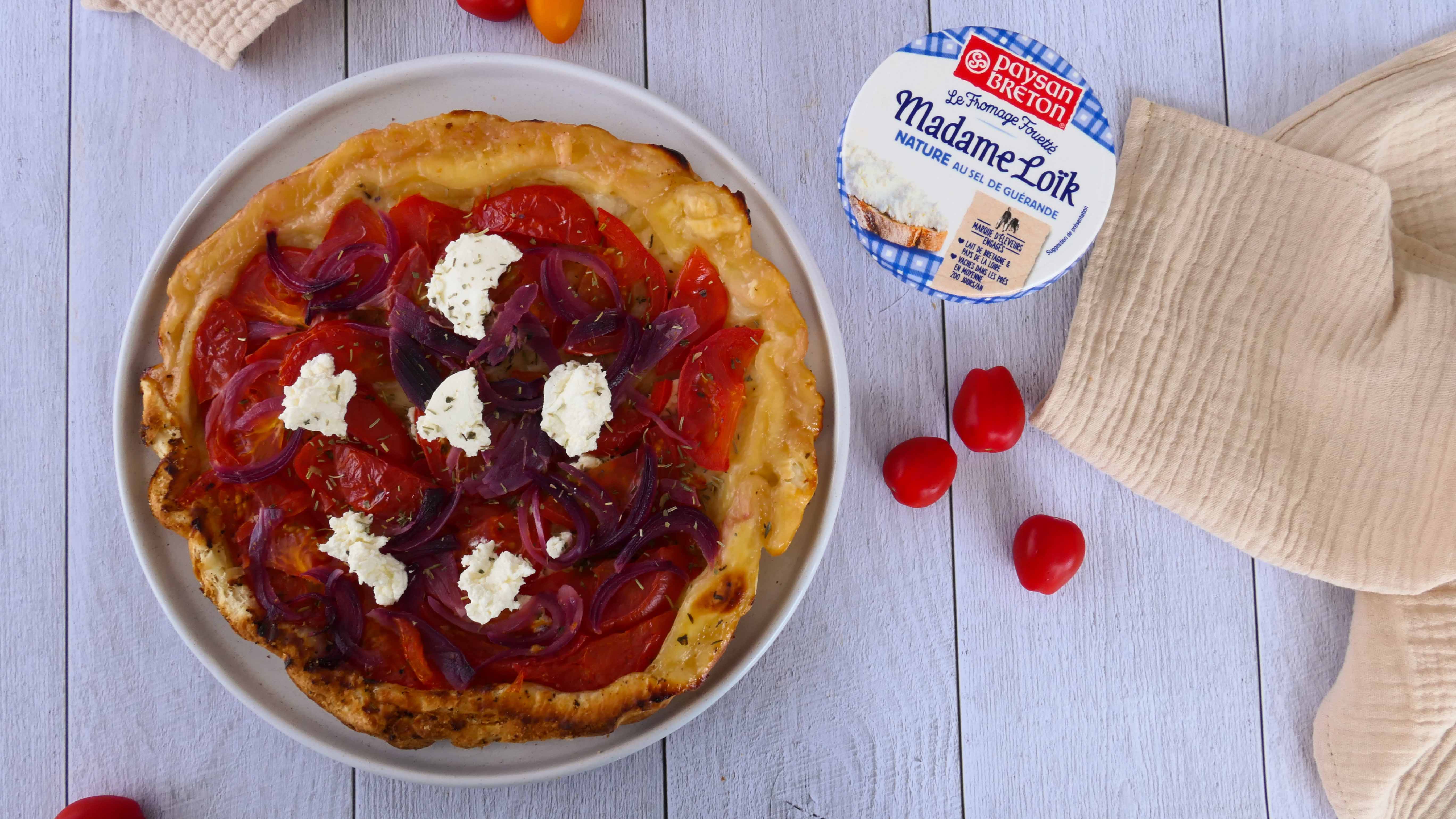 recette tarte tatin tomates fromage fouetté madame loik