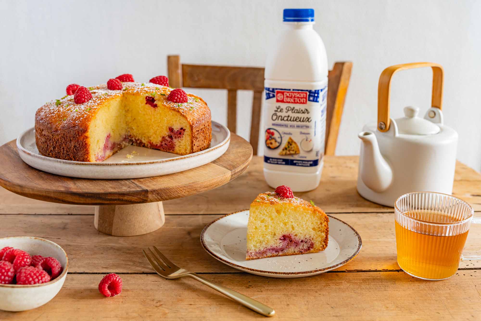 Recette gâteau lait plaisir onctueux paysan breton
