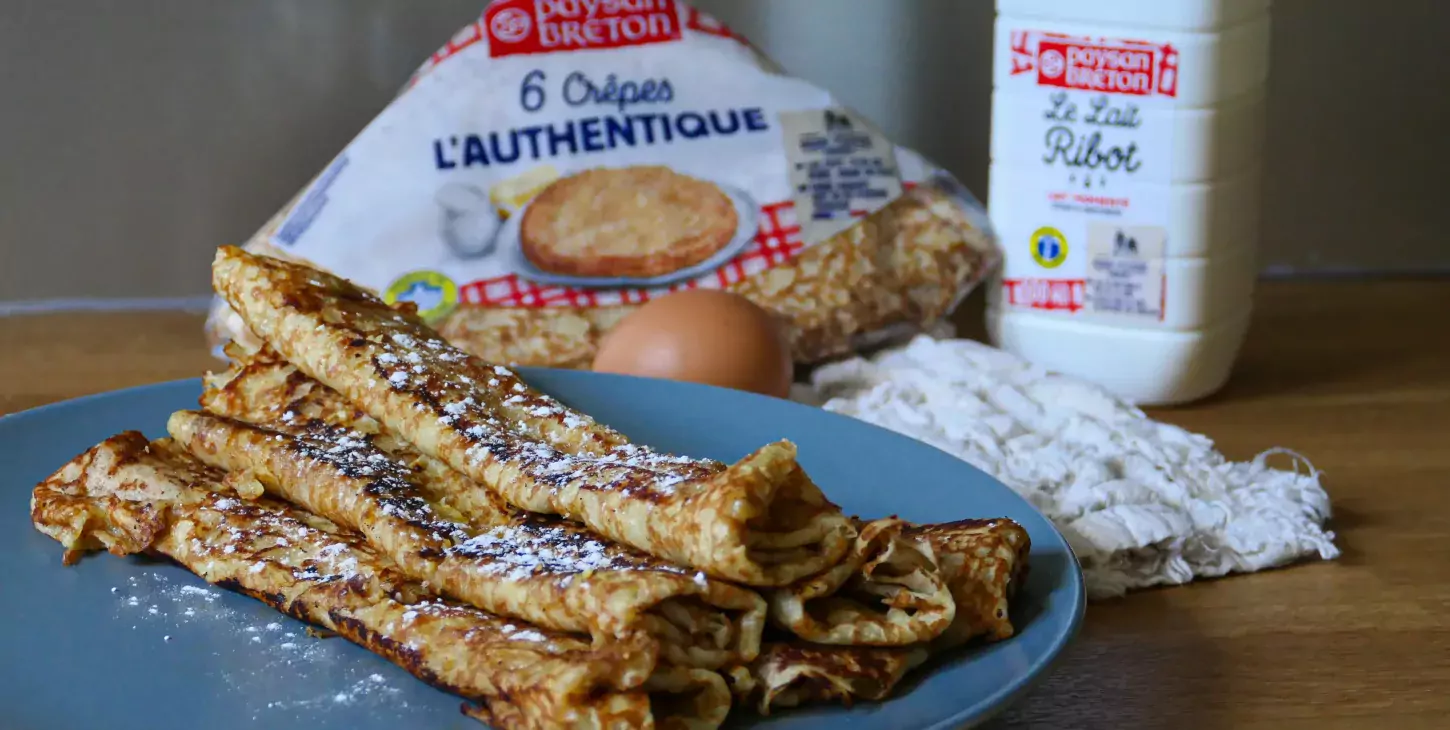 Recette crêpes façon pain perdu