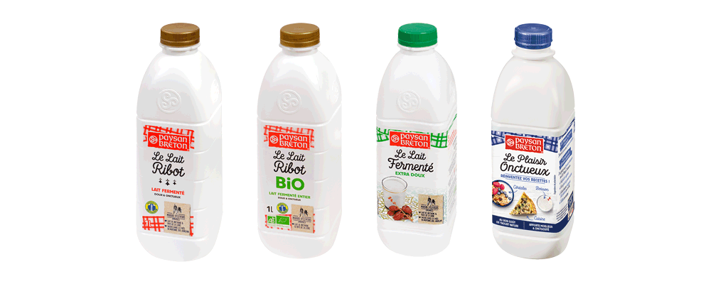 gamme laits fermentés paysan breton