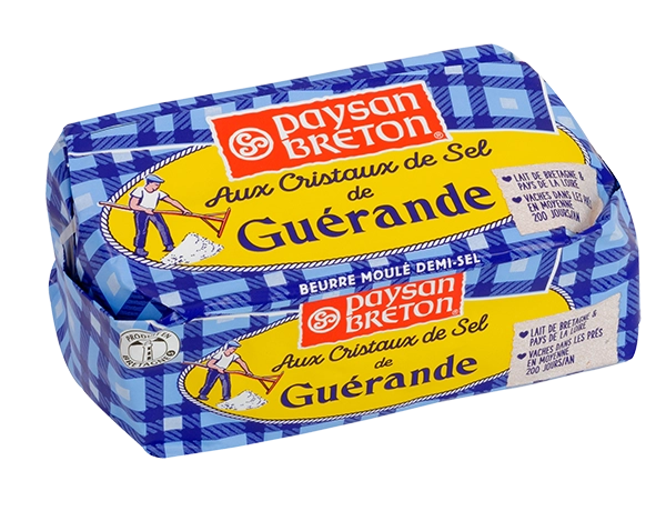 Moulded Butter with Guérande Salt Crystals | PAYSAN BRETON