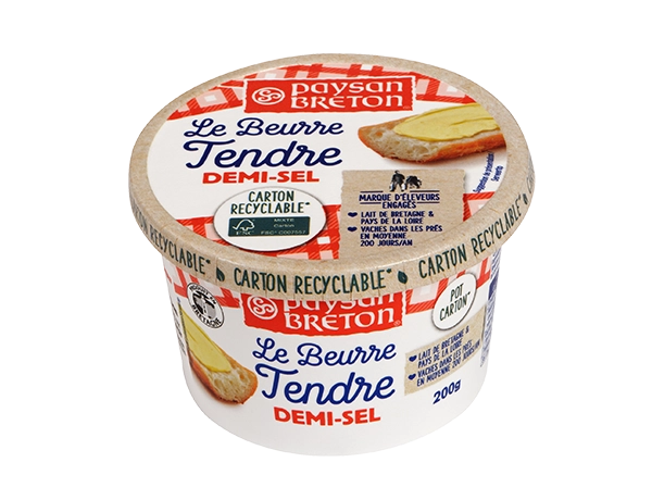 Slightly Salted Spreadable Butter Tub | PAYSAN BRETON