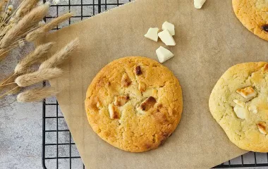 Cookies moelleux au chocolat blanc beuure moulé paysan breton