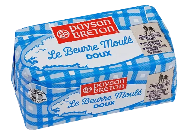 Beurre doux moulé de tradition bretonne