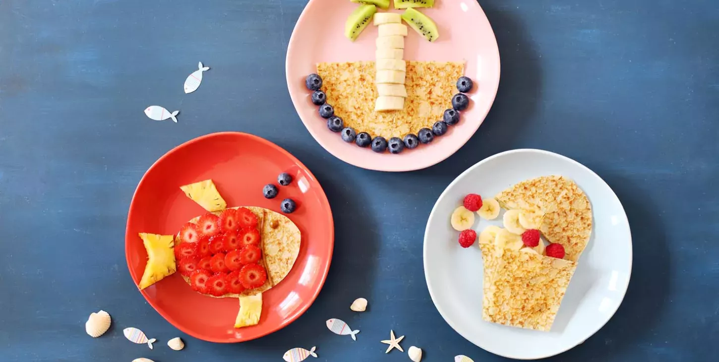 Trio assiettes enfants Crêpes Paysan Breton Recette