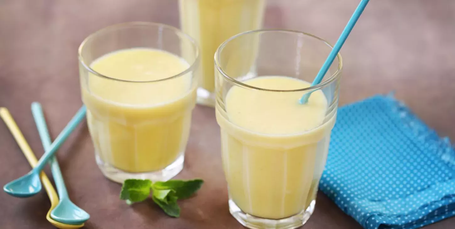 recette smoothie ananas lait fermenté thé vert menthe paysan breton