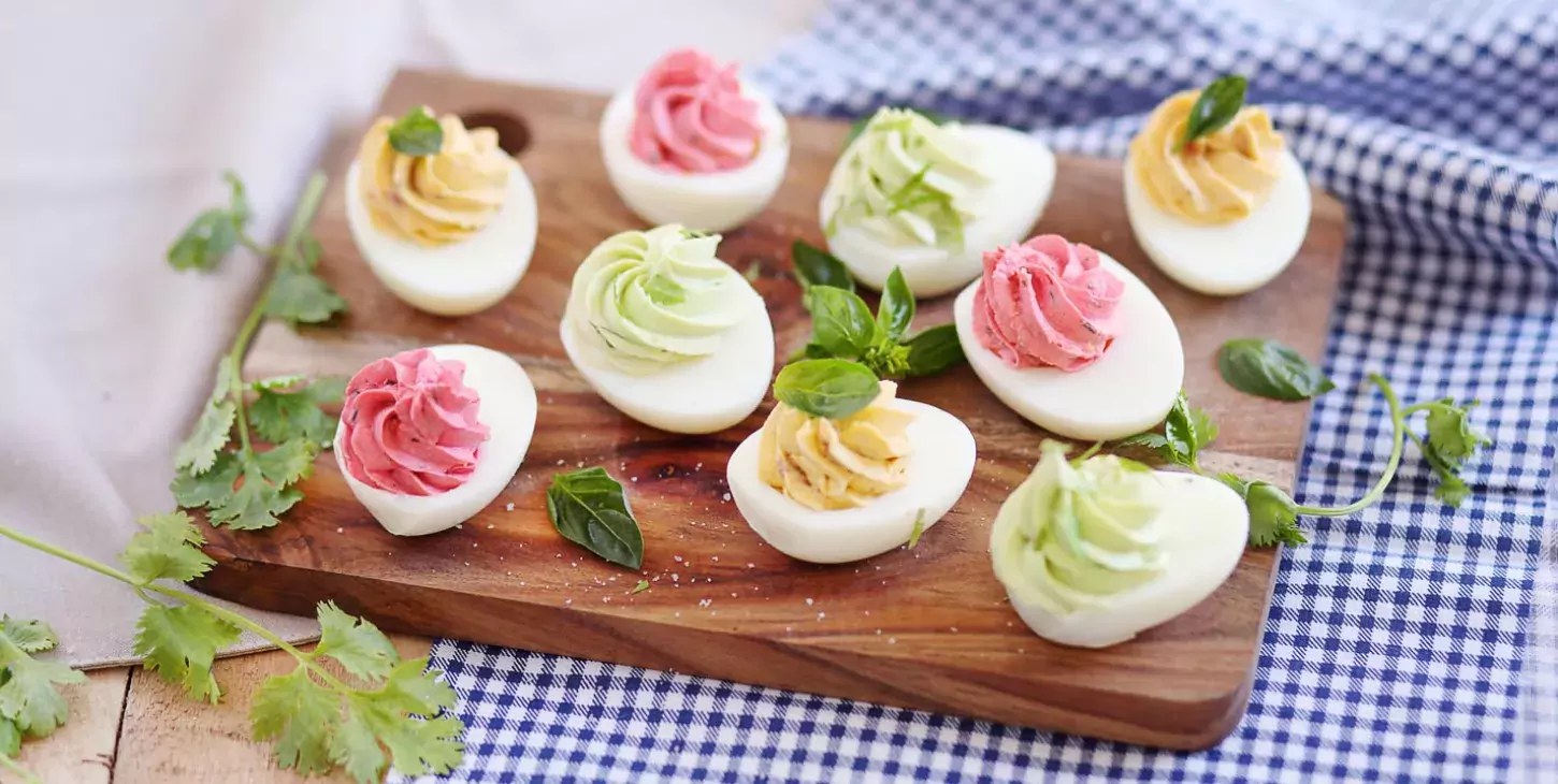 Trio d’œufs mimosa au Fromage Fouetté