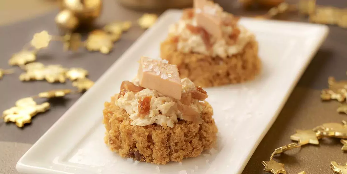 Toasts de pain d’épices au foie gras