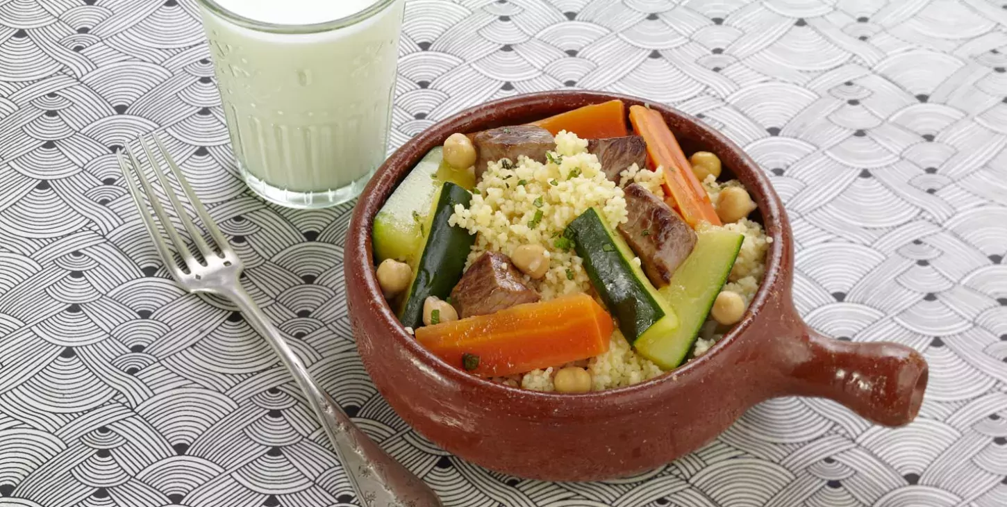 Couscous et Lait Fermenté