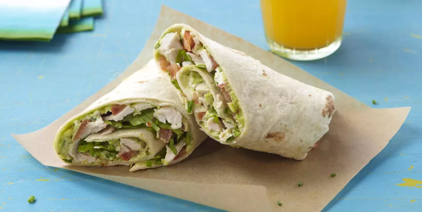 Wrap poulet avocat