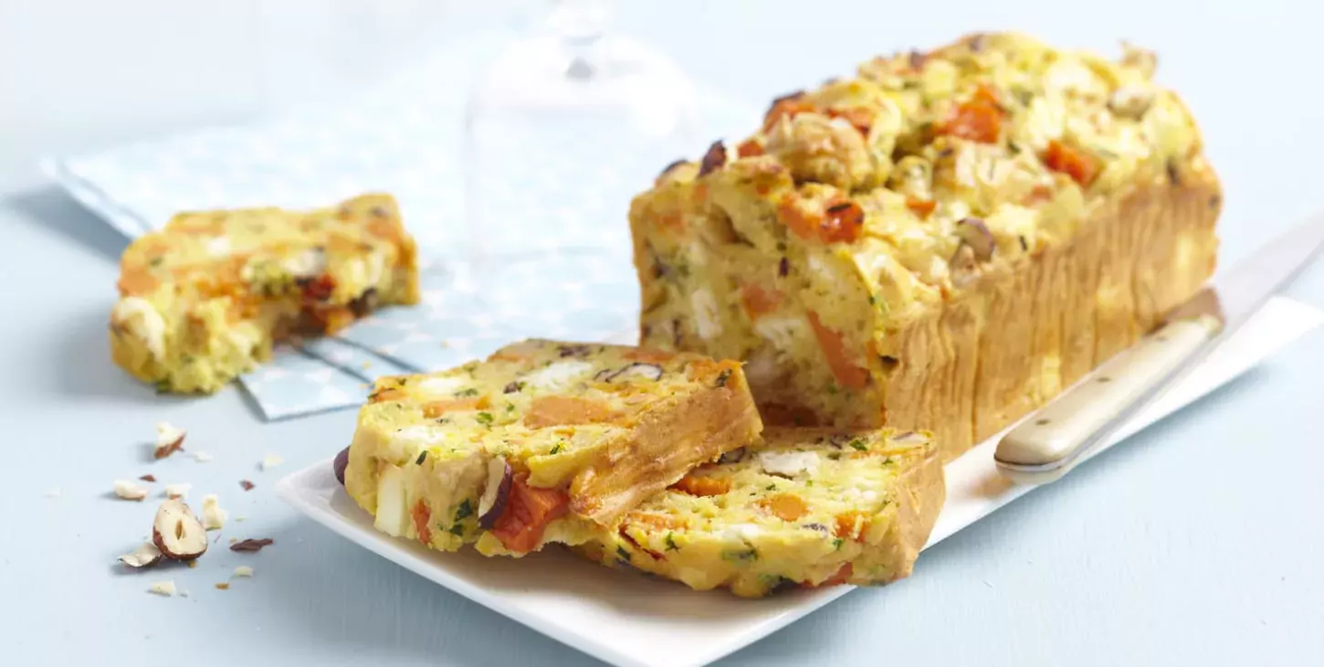 Cake potimarron noisettes feta