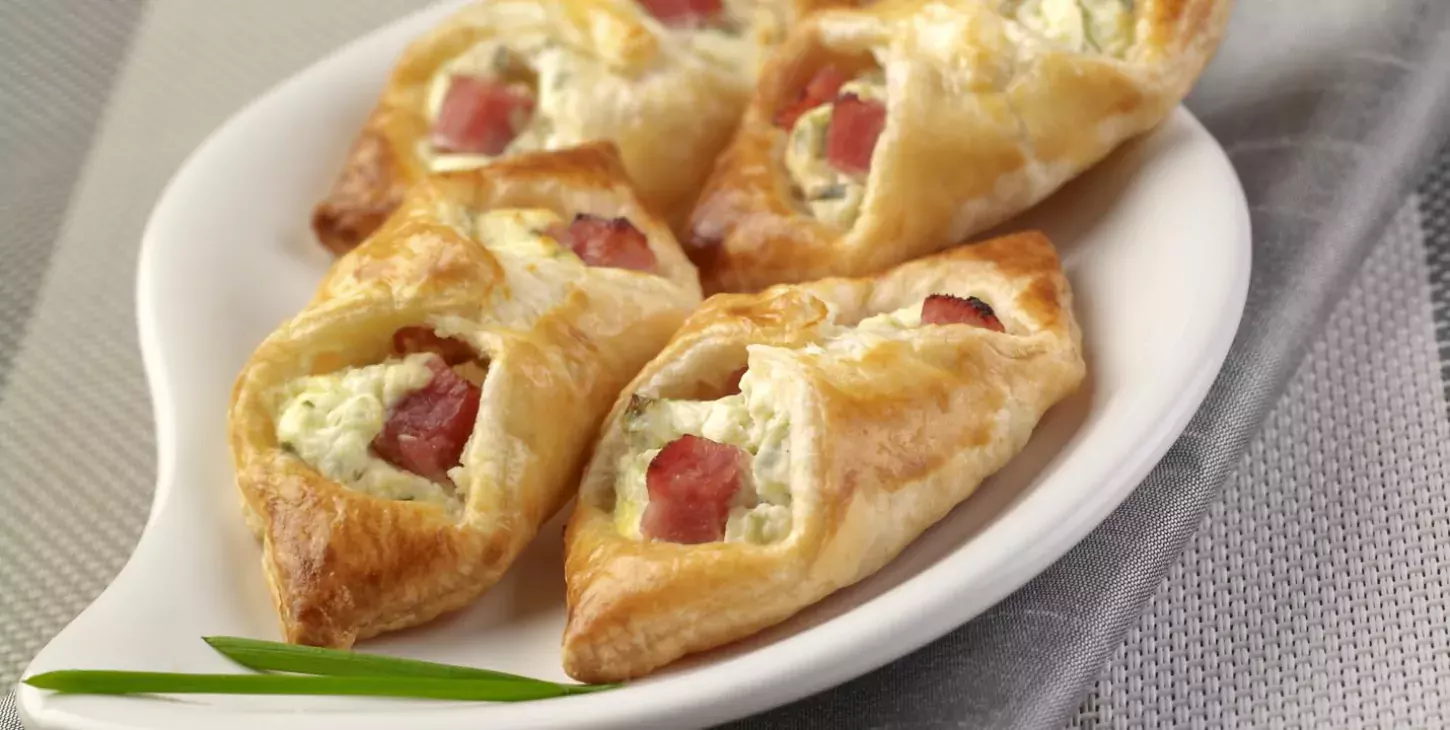 Feuilleté jambon et noix