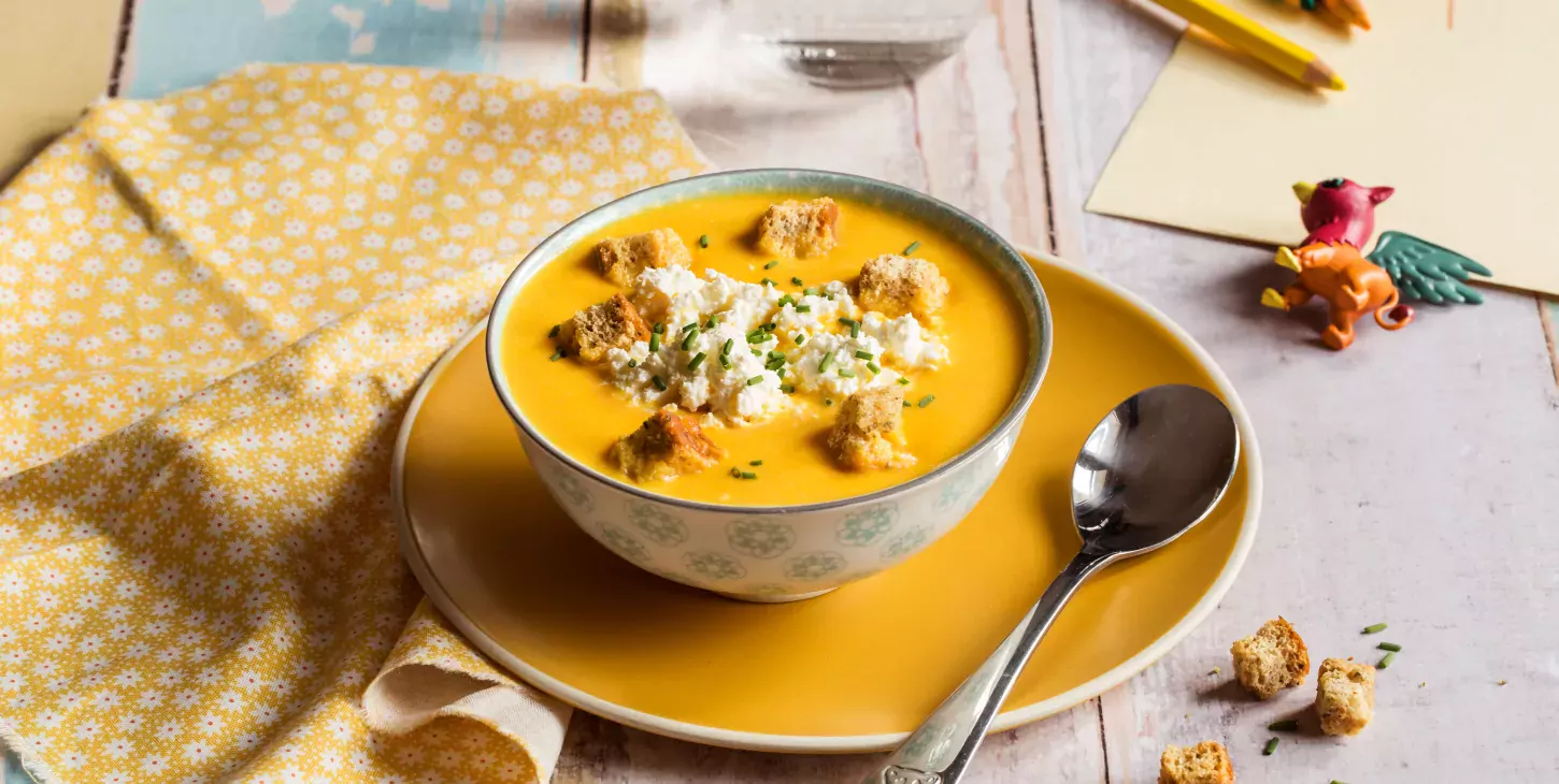 Velouté de carottes au Fromage Fouetté Madame Loïk