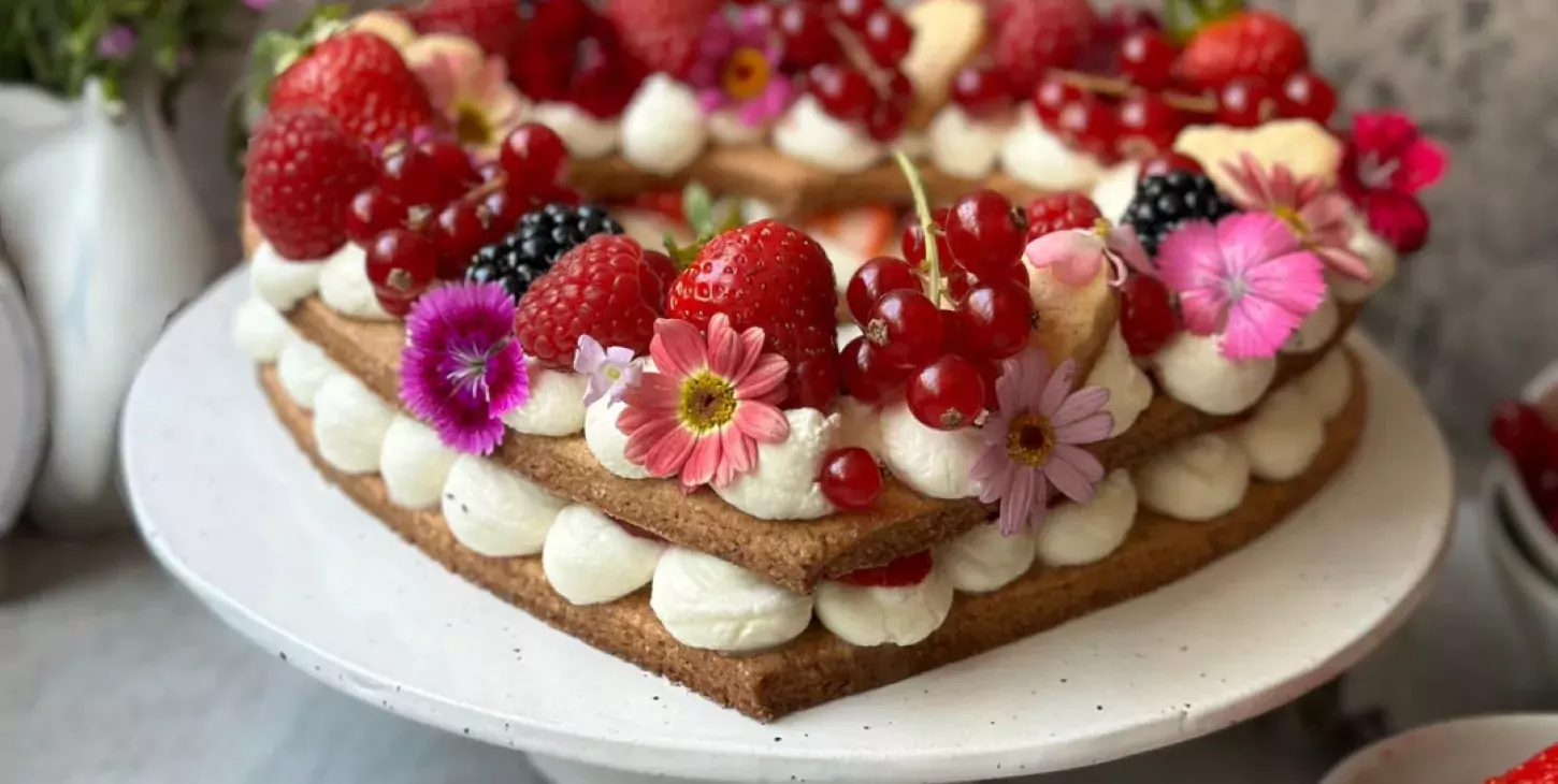 Couronne de biscuit cœur