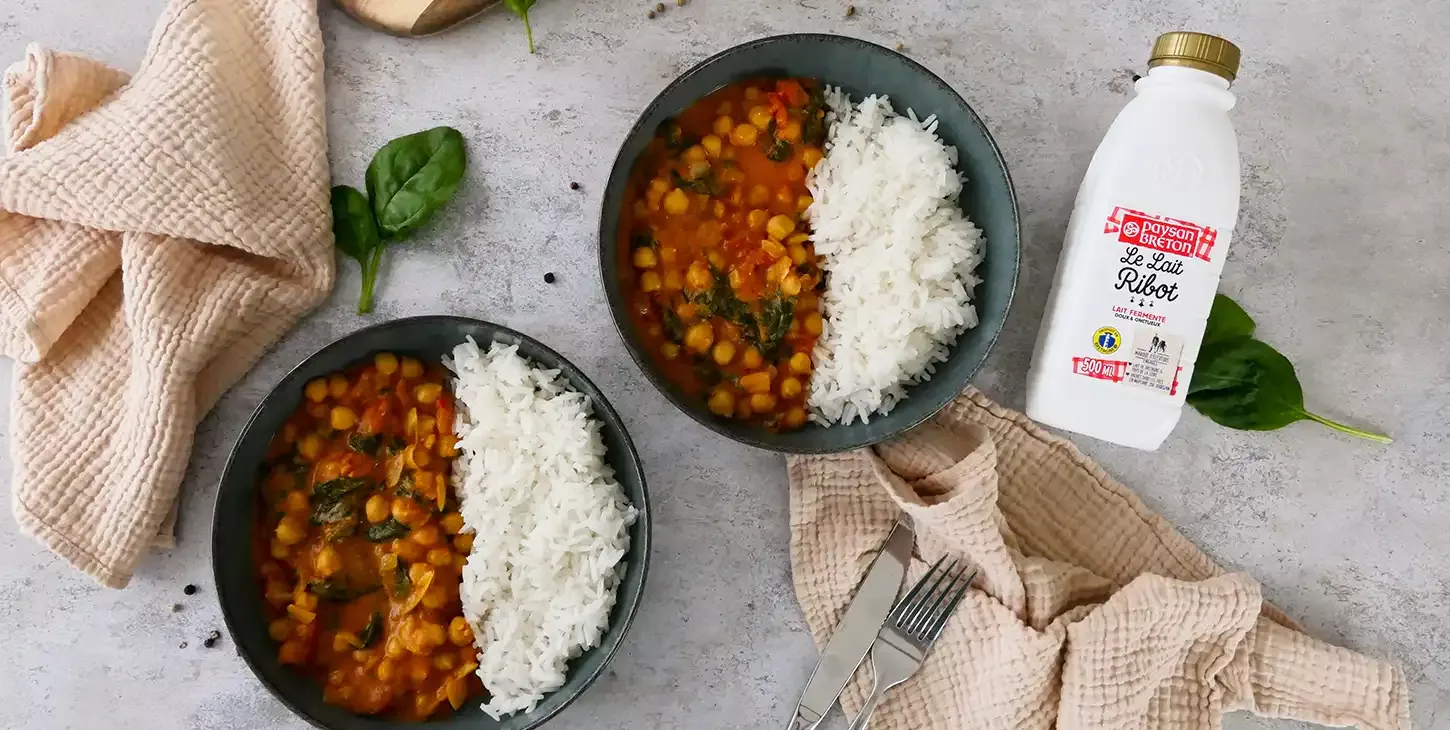 curry végétarien lait ribot paysan breton