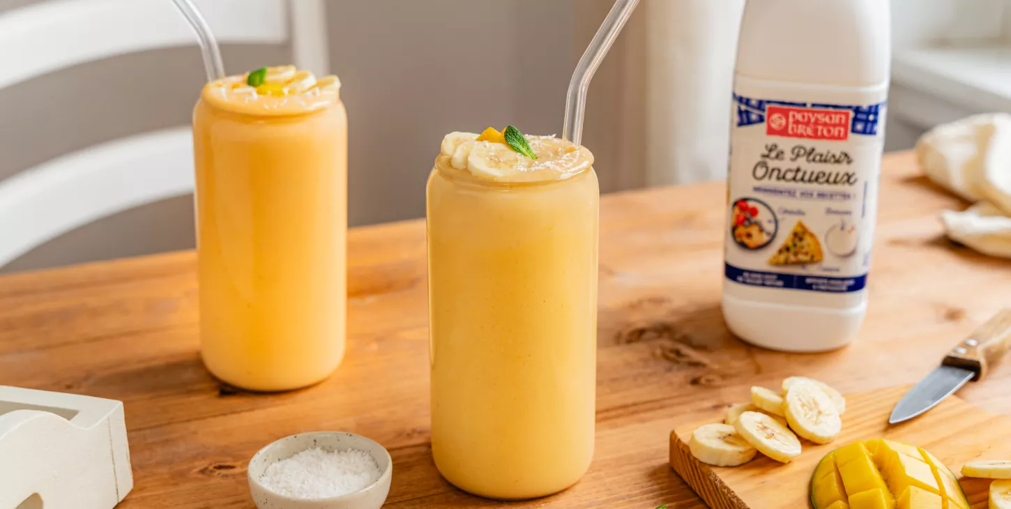 smoothie mangue coco plaisir onctueux paysan breton