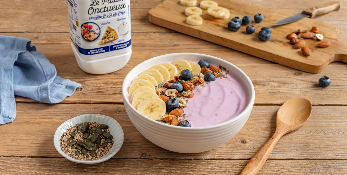 Smoothie bowl aux fruits rouges plaisir onctueux paysan breton